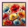 Poppy-11CT Stamped Cross Stitch 40*40cm/15.75*15.75in
