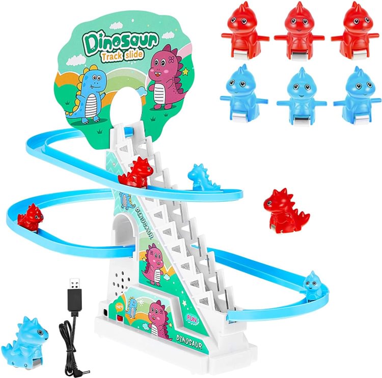 Dinosaur Climb Stairs Toy Roller Coaster Toy