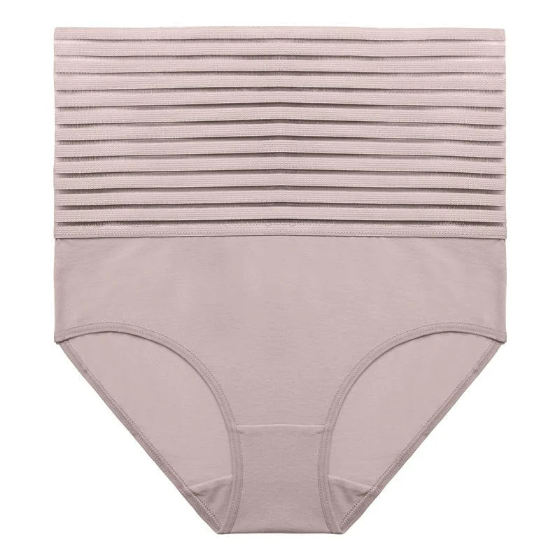 FINETOO Mesh High Waist Panties for Women Big Size L-4XL Slimming Ladies Body Shaper Cotton Butt Lifter Briefs Push Up Lingerie