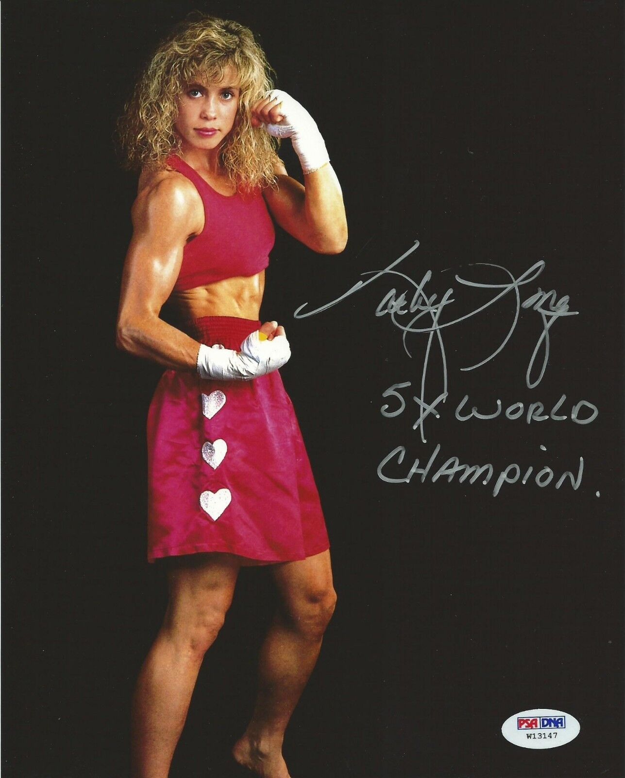 Kathy Long Signed 5x World Champ Kickboxing 8x10 Photo Poster painting PSA/DNA COA Picture UFC 1