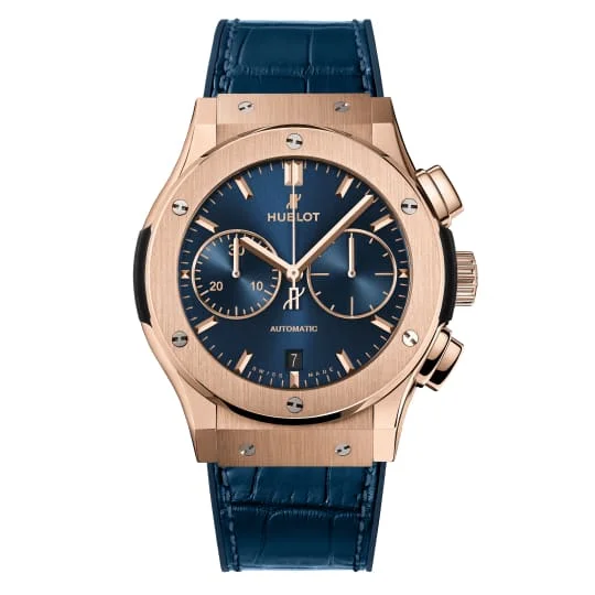 Hublot Classic Fusion Chronograph King Gold Blue Ref. # 521.OX.7180.LR