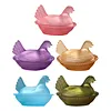 Vintage Hen on Nest Dish with Lid Plastic Chicken-Shaped Candy Dish Tabletop Dessert Plate Snack Bowl for Snacks Dessert Cookies Home Kitchen Office Tabletop Decor
