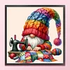 (Multi Style)Gnome-Full Embroidery 3 Strands 11CT Stamped Cross Stitch-45*45CM