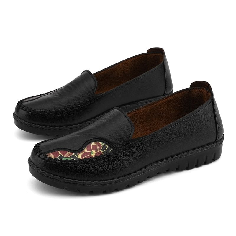 Summer Women's Casual Shoes Leather Women Flats Shoes Loafers Slip-on Ladies Lightweight Moccasins Designer Shoes Zapatos Mujer