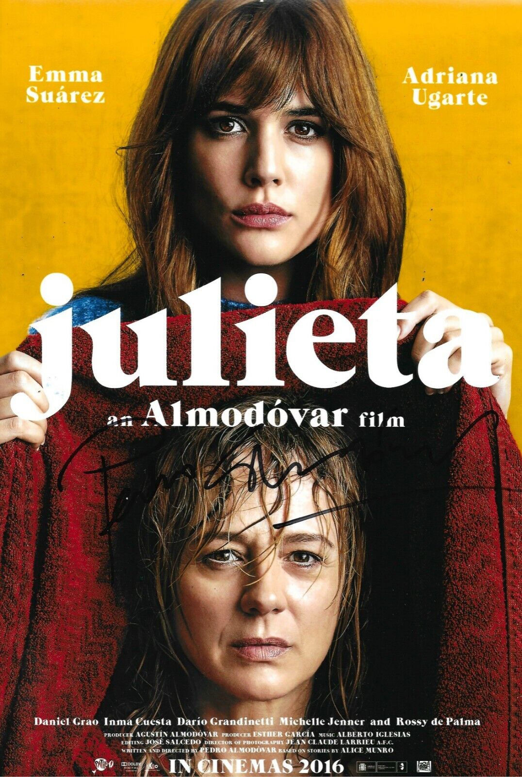 Pedro Almodovar Signed Julieta 12x8 Photo Poster painting AFTAL