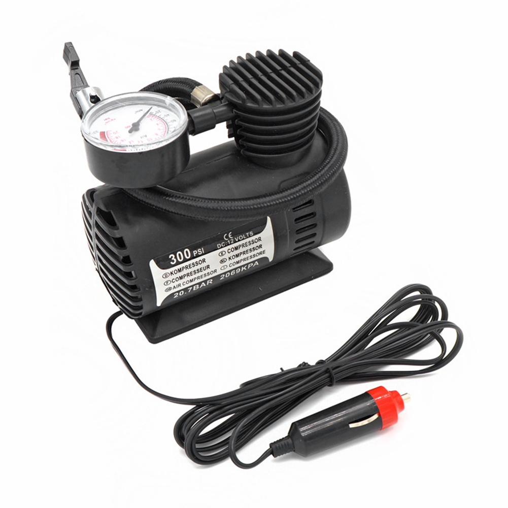 

60W 12V 300psi Car Mini Air Compressor Pump Automobile Tire Inflator Pump, 501 Original