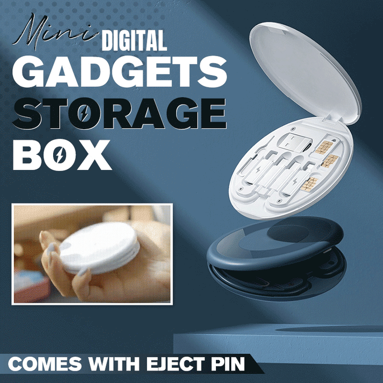 Aufbewahrungsbox mit digitalen Mini-Gadgets