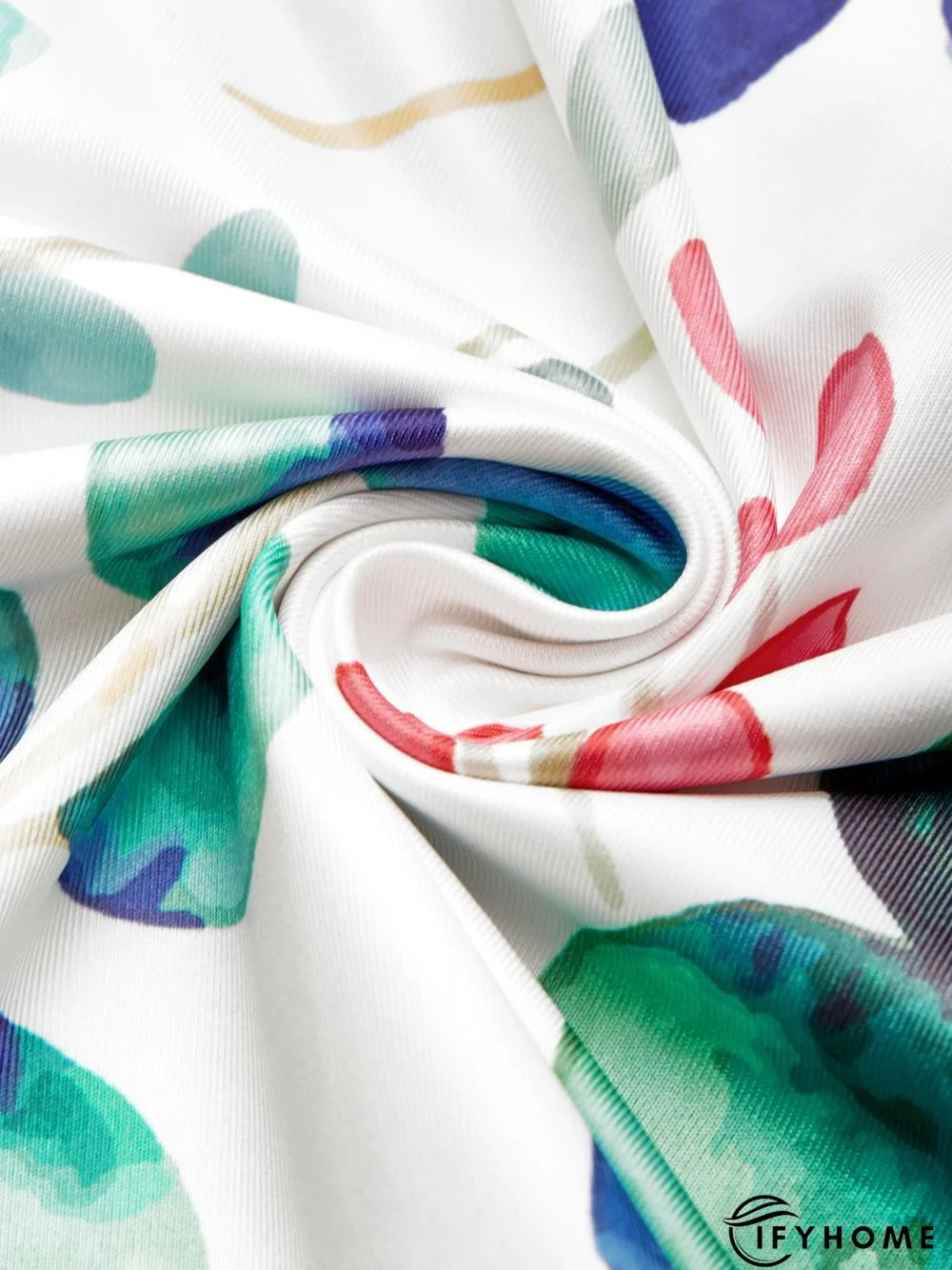 Floral Casual V neck Sleeveless Knit Dress | IFYHOME