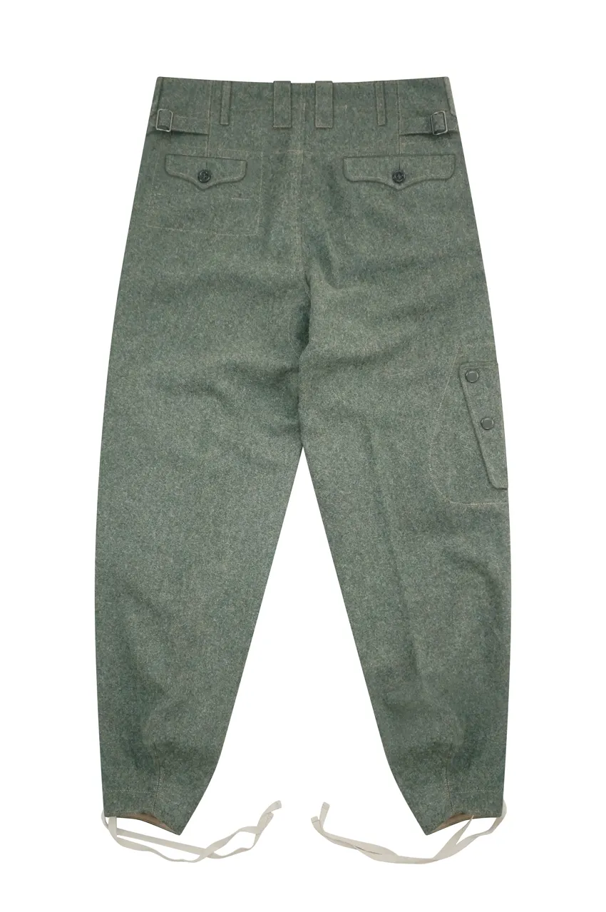   Luftwaffe German Fallschirmj&auml;ger M38 Field Grey Wool Jump Trousers German-Uniform