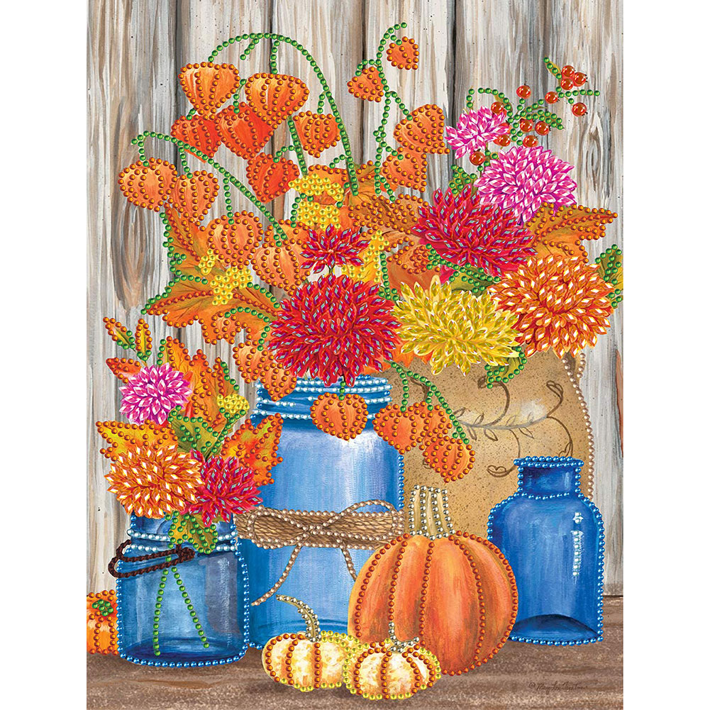 

Pumpkin Bouquet Autumn - Special Shaped Diamond Painting - 30*40CM, 03, 501 Original