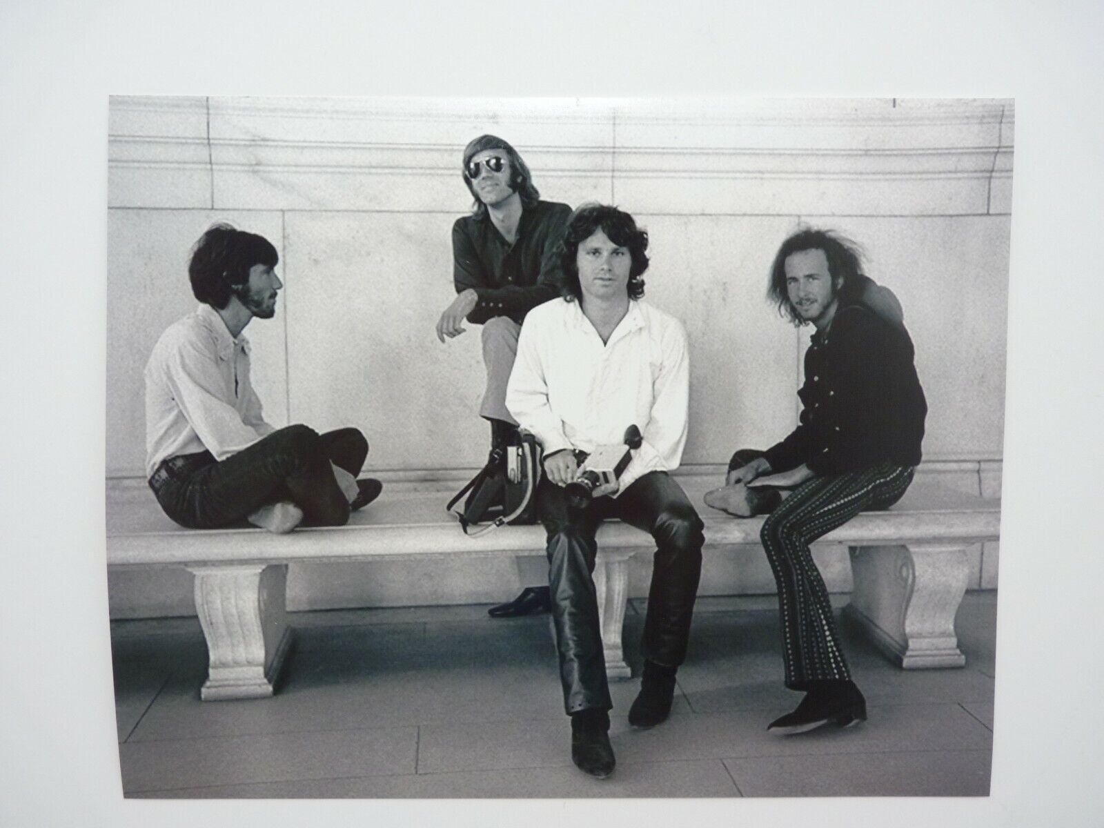 Doors Jim Morrison Music 8x10 B&W Picture Photo Poster painting