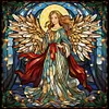 Madonna Fairy Glass Painting-Paint by Numbers Acrylic Painting 50*50CM