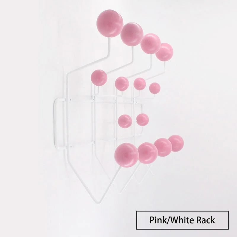Multicolor Hange Furniture Coat hanger  Ball Rack Milti-purpose Hook For Wall Ornaments For Kid Gift Metal Bag Decor.