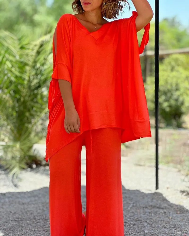Zip up Short Sleeve One-Piece Suit