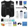 Adjustable Hydration Vest Bag Breathable Running Backpack Bottle Storage Bag