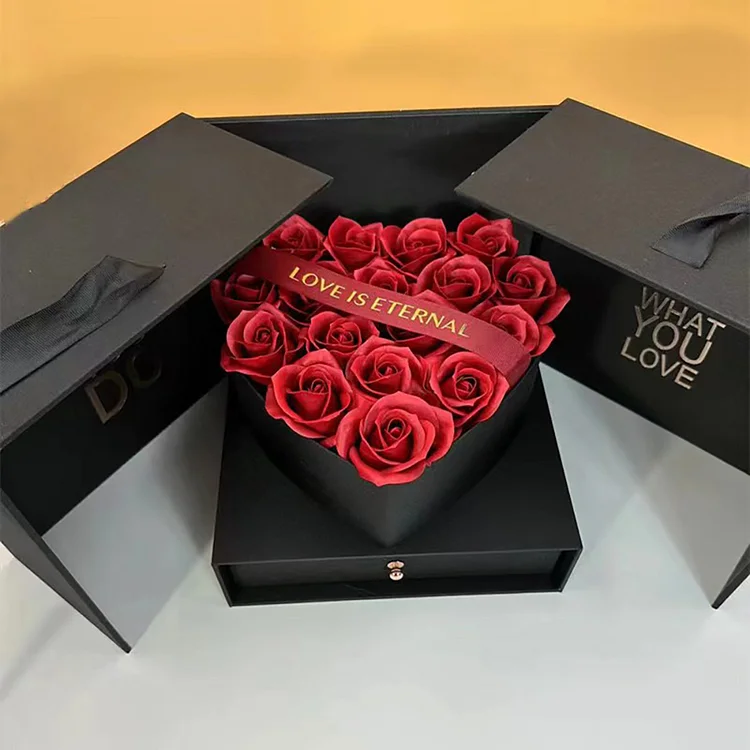 Love Drawer Gift Box Valentine's Day Gift Rose Everlasting Flower