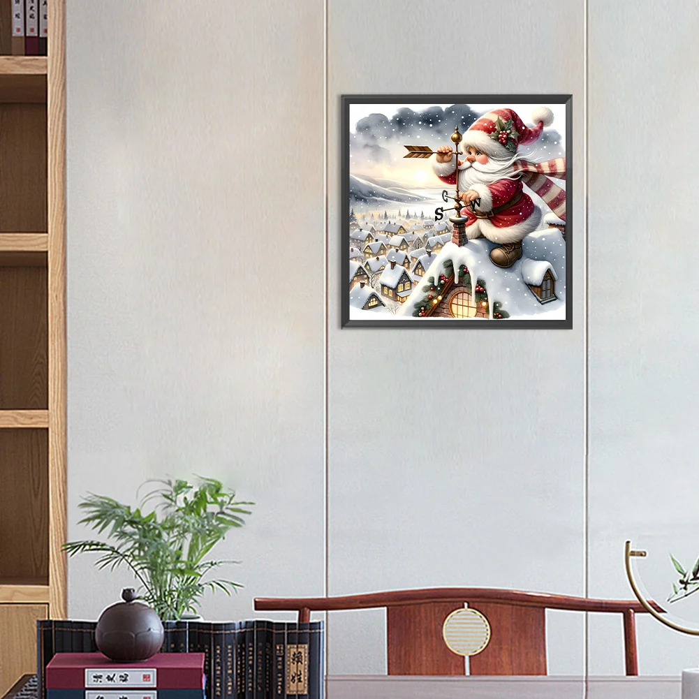 Diamond Painting - Full Round Drill - Christmas Gnome(Canvas|30*30cm)