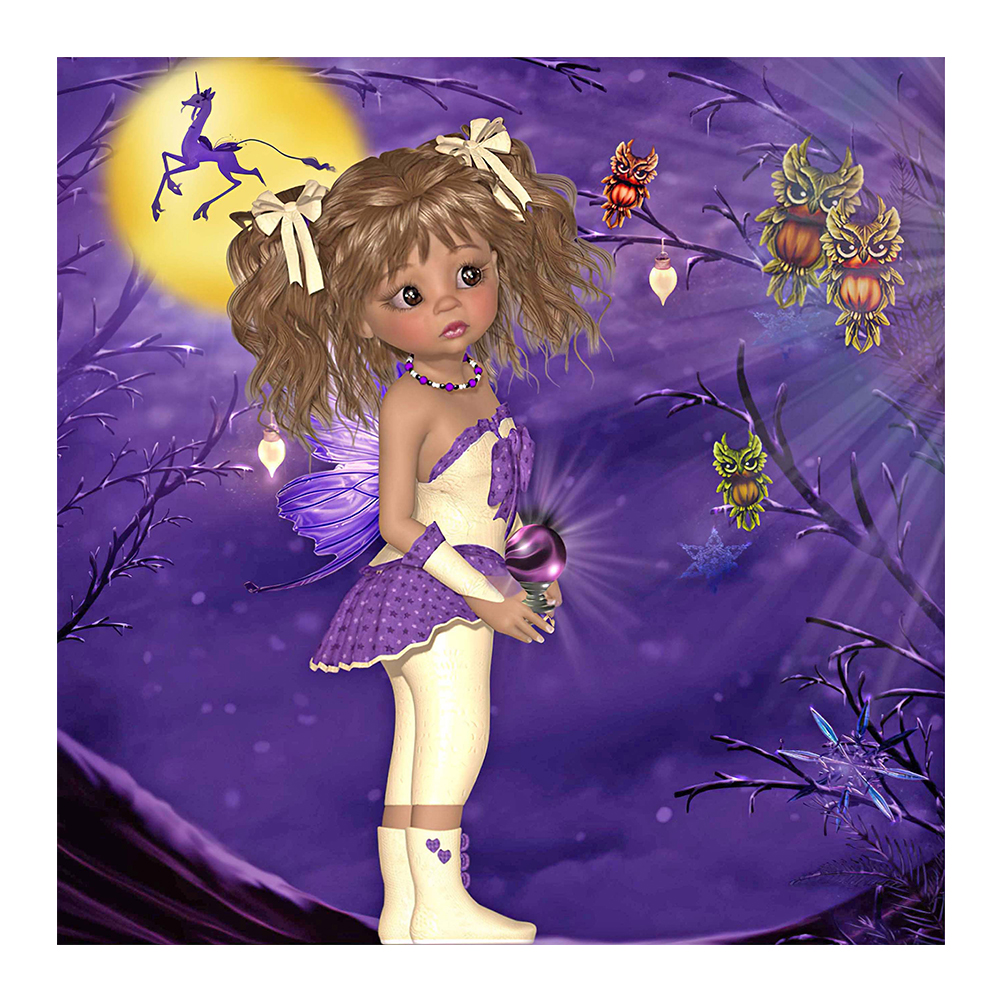 

Fairy Girl - Round Drill Diamond Painting - 35*35CM, 501 Original