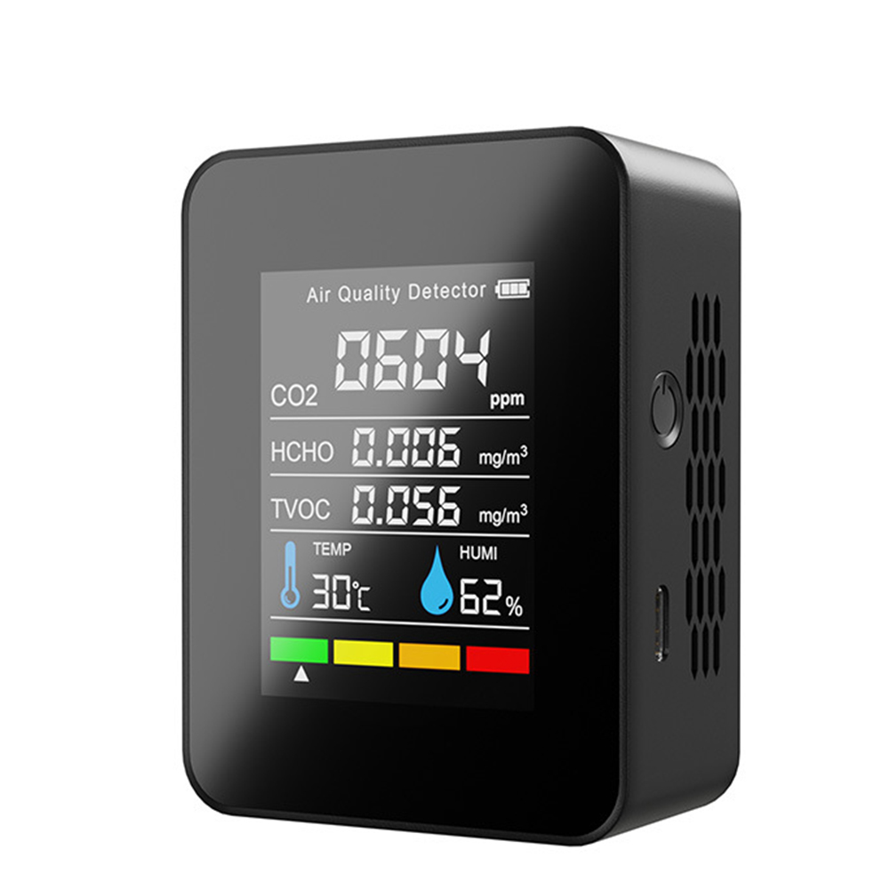5 in 1 Semiconductor Carbon Dioxide Gas Detector CO2 TVOC Air Quality Meter от Cesdeals WW