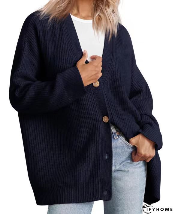 Women Buttoned Casual Cardigan Sweater | IFYHOME