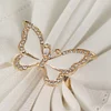 Golden Silver White Butterfly Catering Napkin Ring