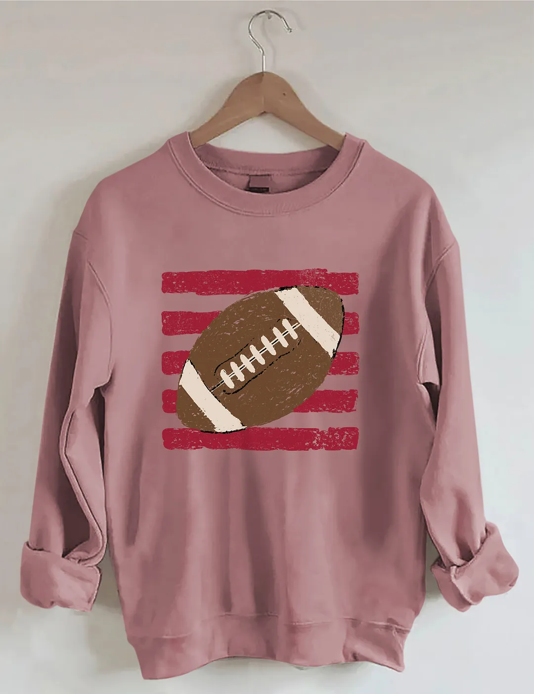 Striped Football Ball Sweatshirt