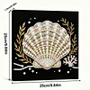 Seashell DIY Pearl Art Diamond Painting Kit for Adult Home Decor 25x25cm With Frame