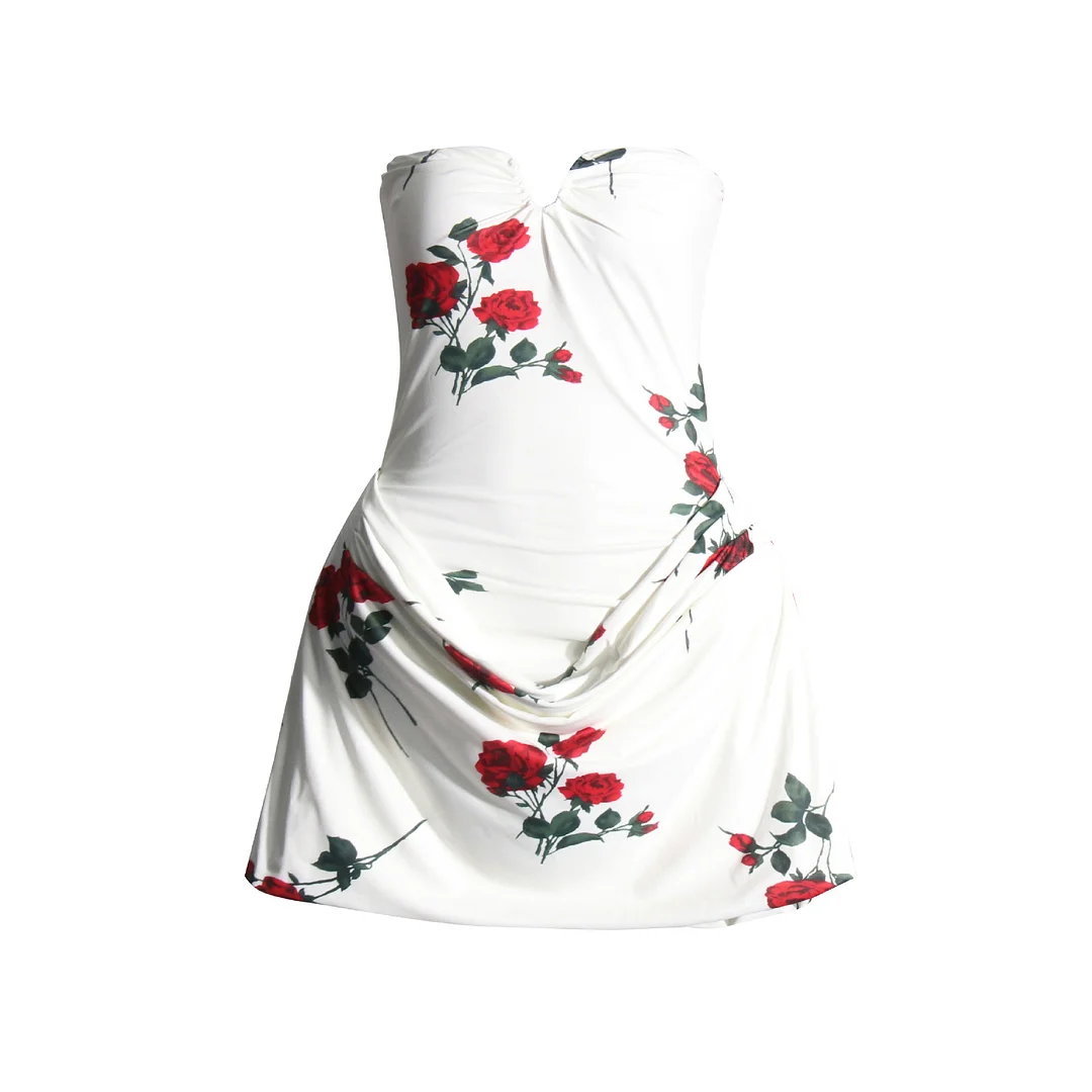 Zingj Spring 2025 New Sexy Fish Bone Splicing Design Feeling Slim Thin Three-Dimensional Folding Braided Hip-Buff Dress