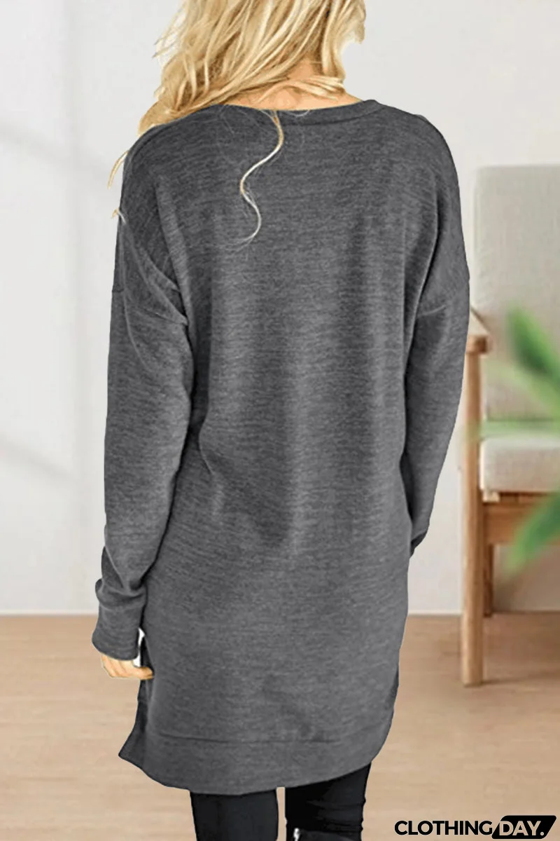 Casual Solid Solid Color V Neck T-Shirts