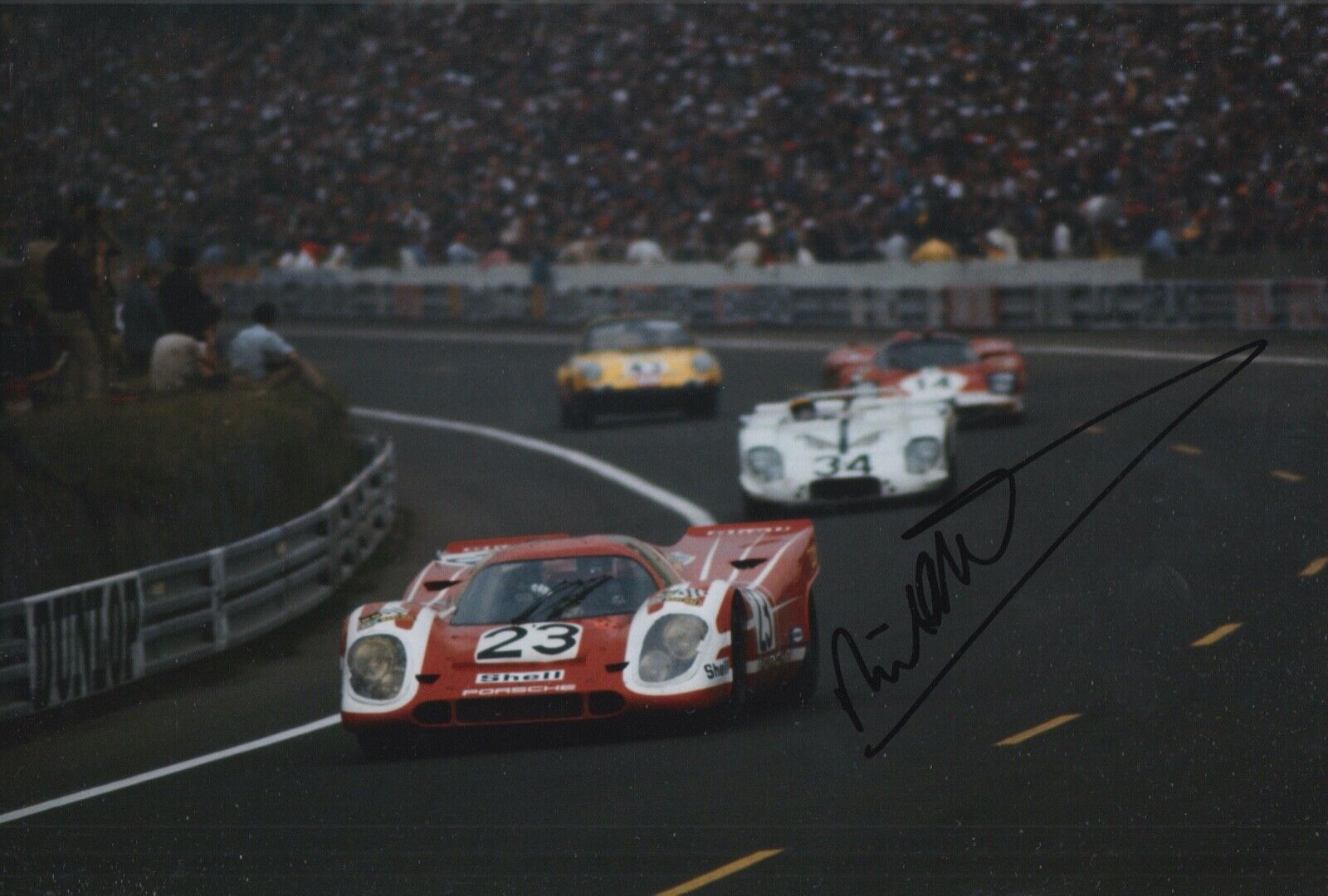 Richard Attwood Hand Signed 12x8 Photo Poster painting Le Mans Autograph Porsche