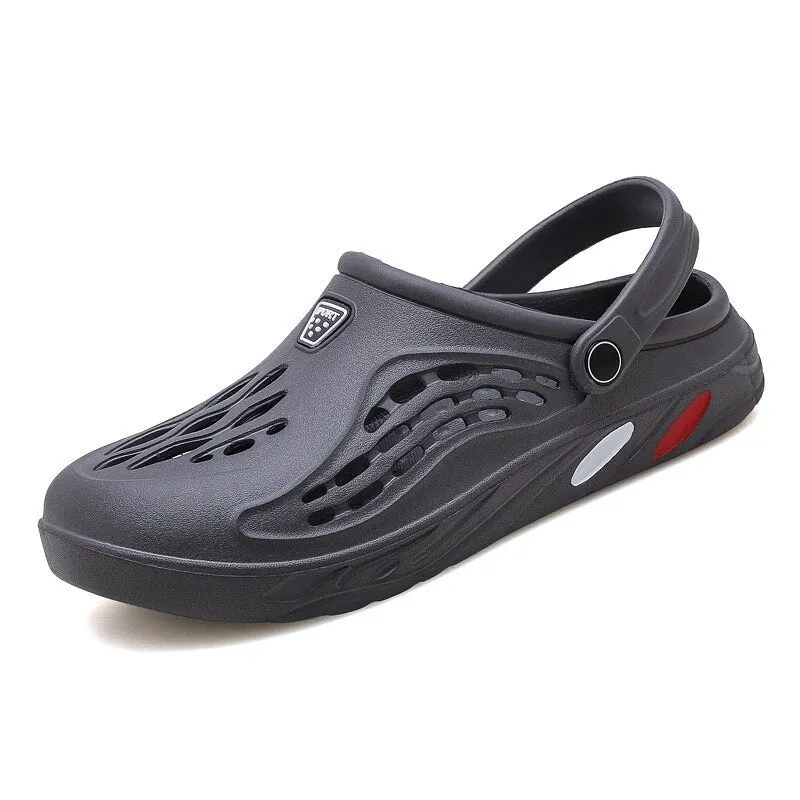 2021 Men Sandals Summer Casual Shoes Soft Mesh Couple Beach Slippers Men Swimming Sandal Comfort Flip-flops Slipper Women Black