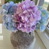 Artificial 5 Stems Silk Hydrangea Flower Bunch