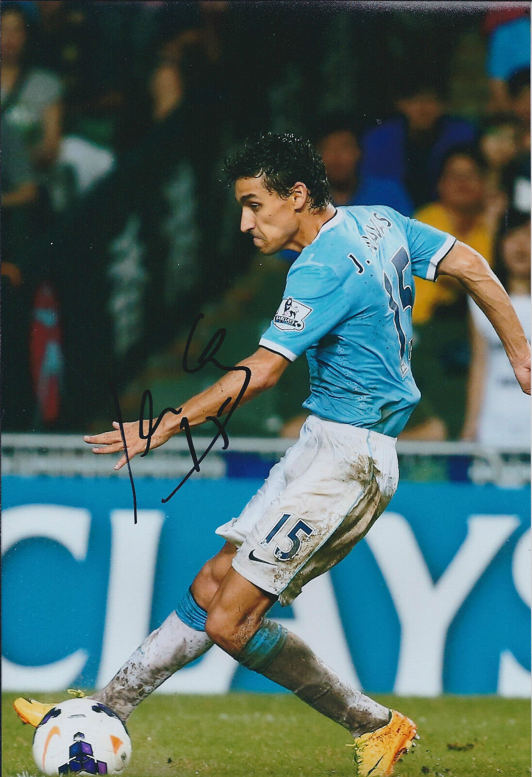 Jesus NAVAS Signed Autograph 12x8 Photo Poster painting AFTAL COA Man City Authentic RARE