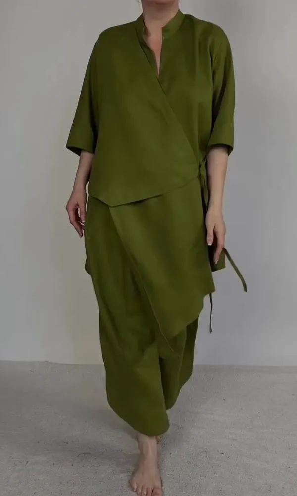 Women's Comfortable Two-Piece Top And Pants Set