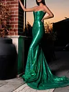 Sexy Slim Off-The-Shoulder Solid Color Backless Bandeau Evening Maxi Dress