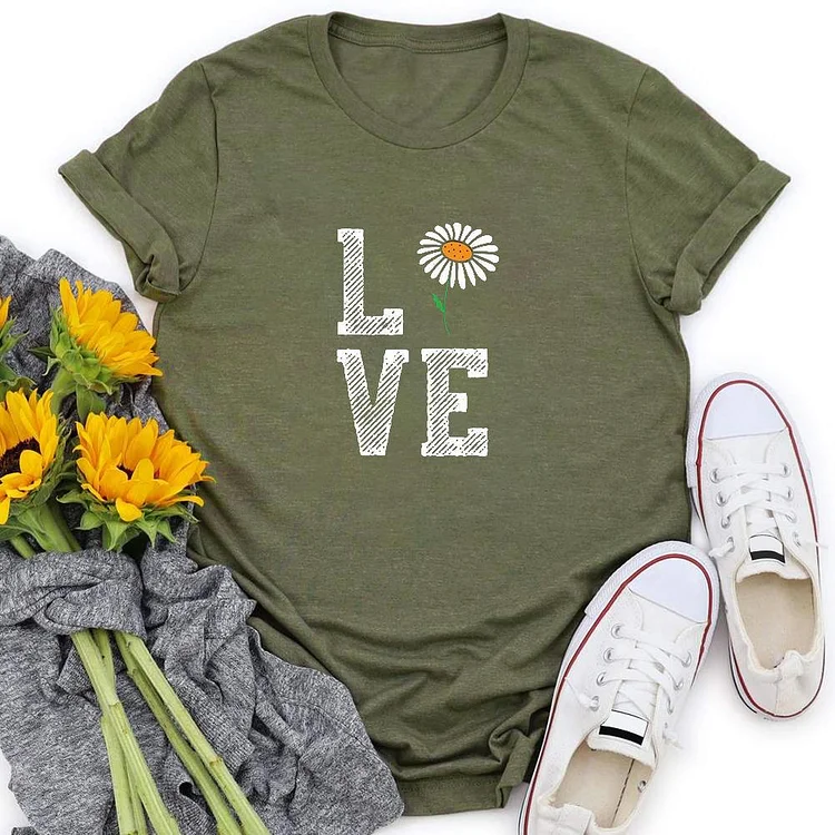 Daisy Love T-Shirt Tee - 01684-Annaletters