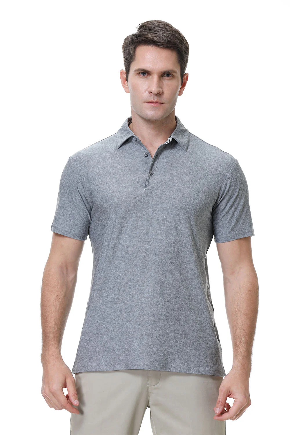 Men's Sport Polo Grey Alex Vando Fashion