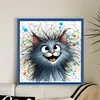 (Multi-Style) Colored Pencil Cat And Dog-11CT Stamped Cross Stitch 45*45cm/17.72*17.72in