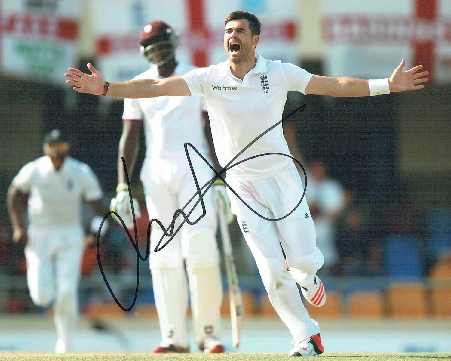 Jimmy ANDERSON 2019 Signed Autograph 10x8 Photo Poster painting 5 AFTAL COA England Cricket