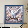 Owl On Flower Branch - 11CT Counted Cross Stitch - 40*40cm
