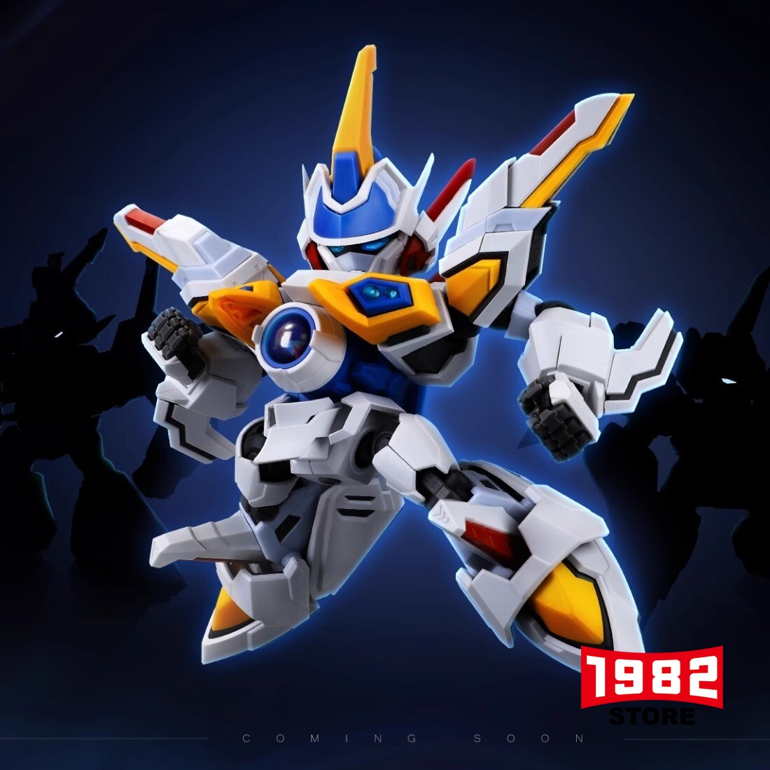 POWER BB White Knight Assembled Model Toys Action Figure Children's Gift