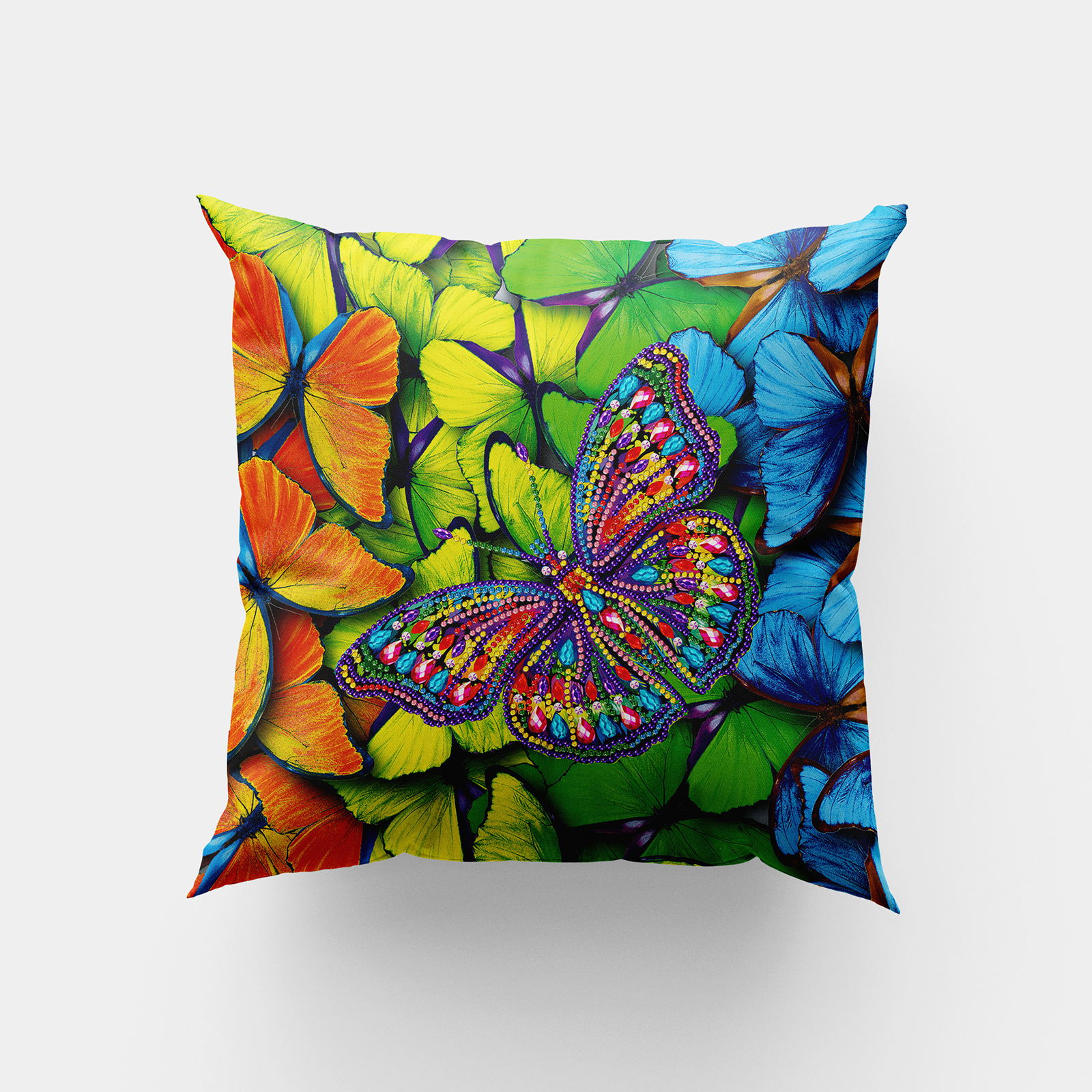

30*30CM - Butterfly Pillowcase - 5D DIY Craft DIY Fashion Accessories, 501 Original