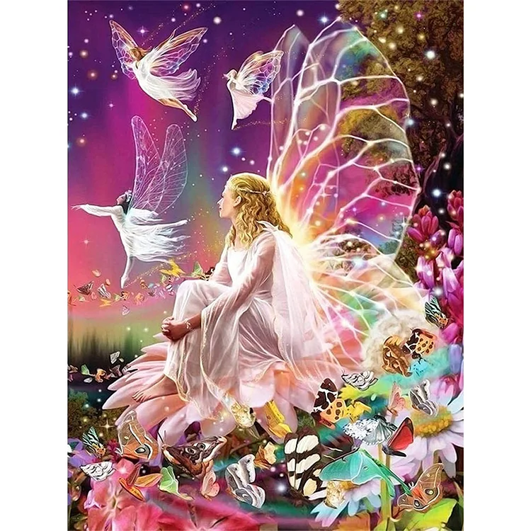 Butterfly Fairy 11CT Stamped Cross Stitch 35*50CM