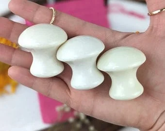 Pornhint White Jade Massage Tool |FREE BAG | Self Love Gift | Gifts for Her | White Jade Crystal Massager | White Jade Massage Wand