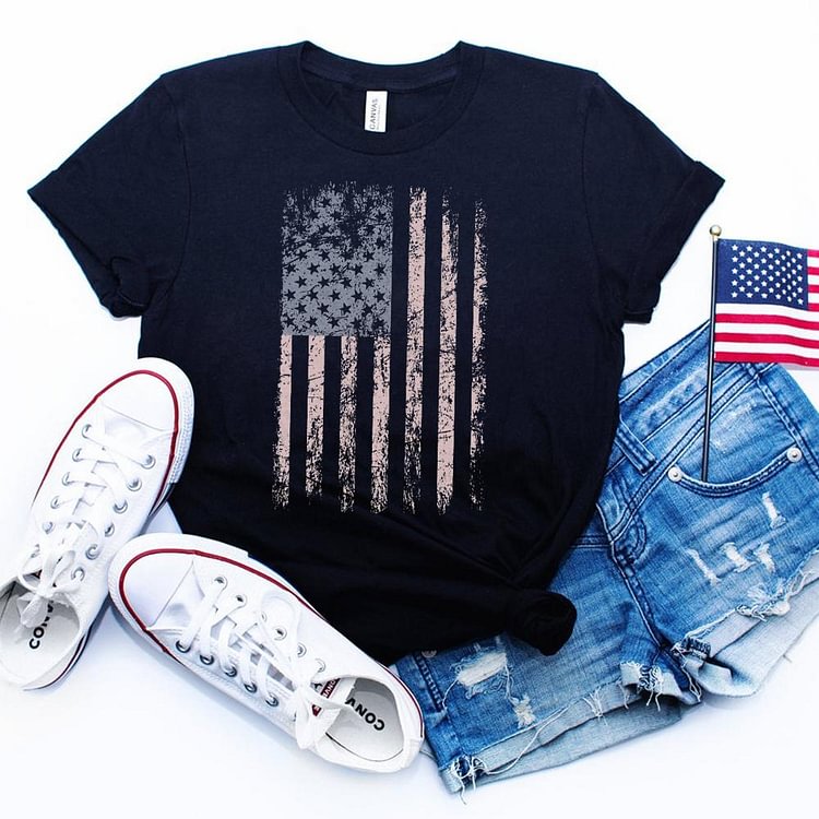 American Flag T-shirt Tee -02207