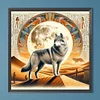 (40*40cm)Wolf - Full Round Drill Diamond Painting