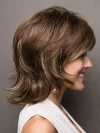 Gradient Short Curly Hair Slant Bangs Pixie Cut Wigs