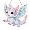 Diamond Painting Single-Side Blue Wing Dragon Hanging Pendant for Office Decor