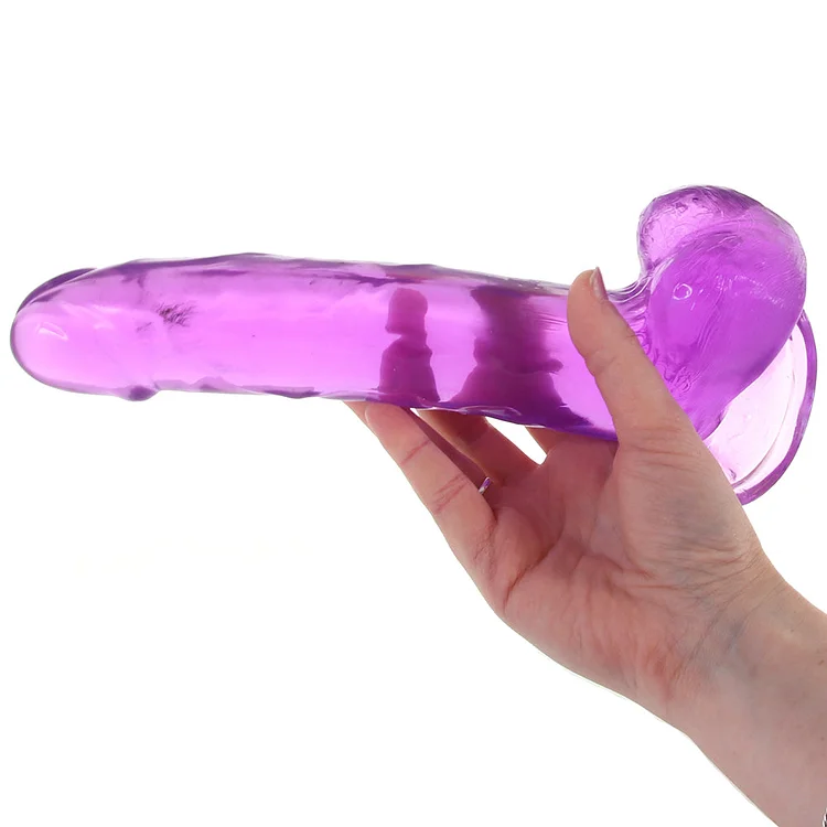 pornhint Pornhint Size Queen 8 Inch Jelly Dildo in Purple