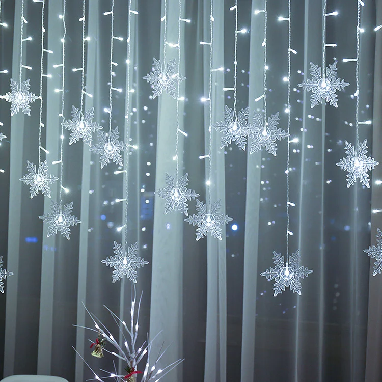Christmas snowflake LED string lights